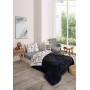 ETE HOMETEX TEK KİŞİLİK LÜX WELSOFT YORGAN EFEKT ANTRASİT 155X215CM 8696474231965